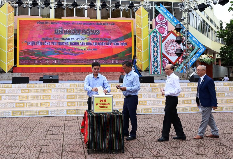 Đắk Lắk phát động hưởng ứng Tháng cao điểm “Vì người nghèo” năm 2023 